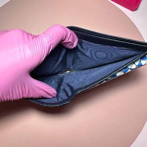 GUCCI Bifold Wallet Vintage Navy Blue - Picture 9 of 17